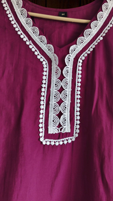 Muslin Embroidery Co-Ord Set – 2 Pc Shirt & Stitched Pants